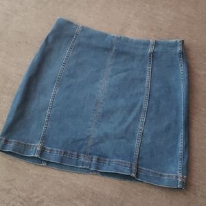 Denim mini skirt